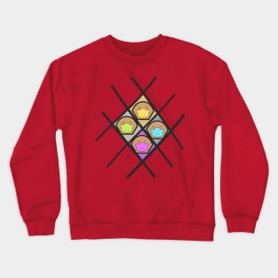 colorful face Crewneck Sweatshirt